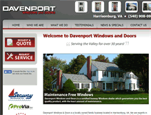 Tablet Screenshot of davenportwindow.com
